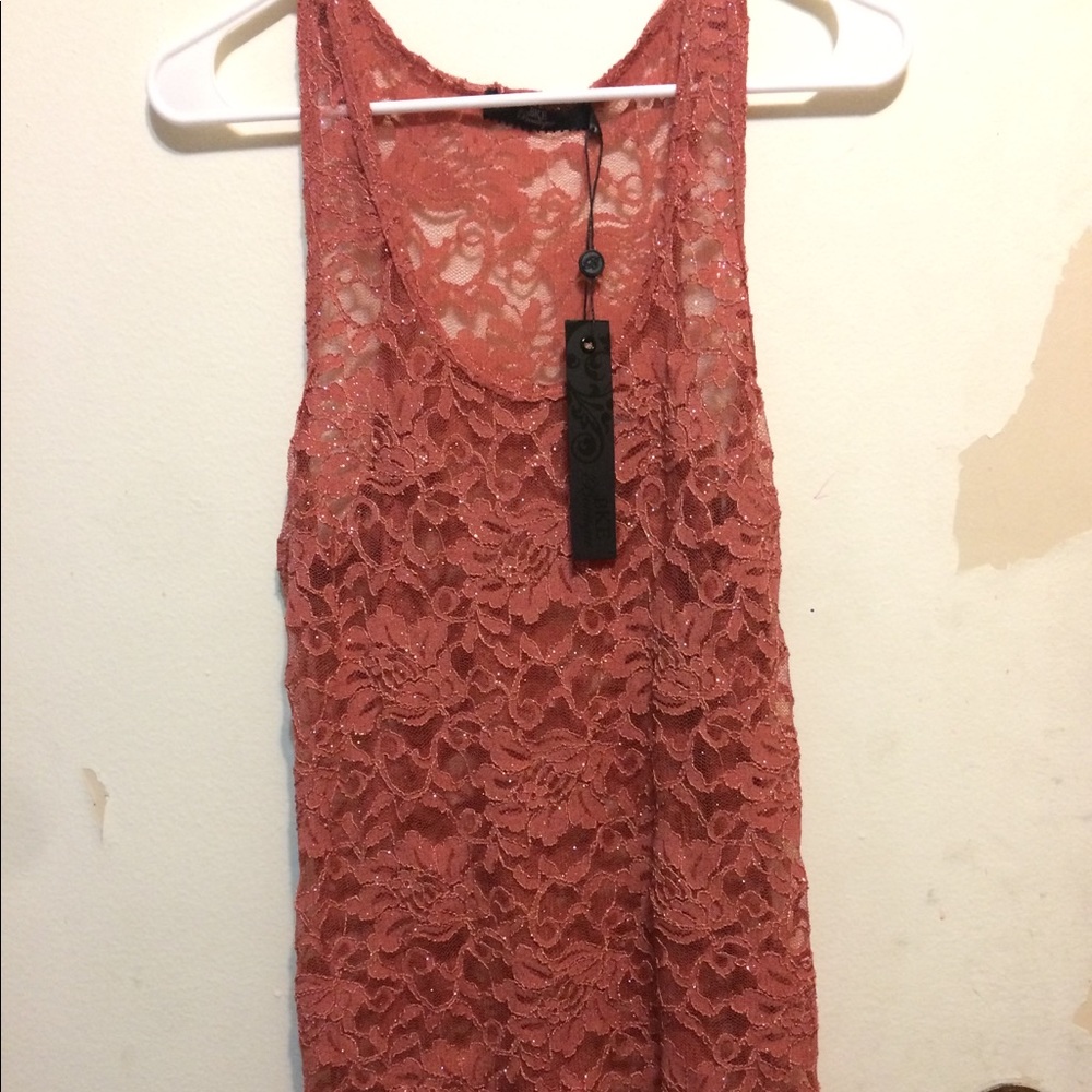NWT! BKE BOUTIQUE XL LACE TANK TOP